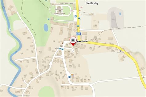 Mapa obce Prestavlky