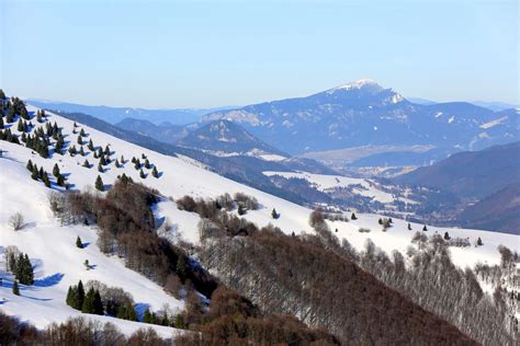 Zimná krajina v lyžiarskom stredisku Donovaly