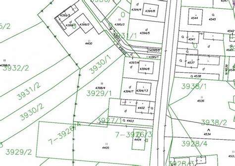 Porovnanie parcely C a E na katastrálnej mape