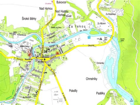 Mapa obce Obid