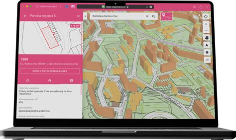 Mapový klient ZBGIS - rozhranie