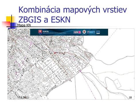 Vizualizácia rôznych vrstiev v Mapovom klientovi ZBGIS