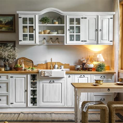 Retro kuchynská linka v modrej farbe