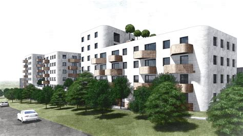 Vizualizácia pôvodného projektu Polyfunkčný komplex Dúbravka