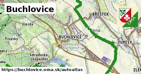 Mapa oblasti Buchlovice