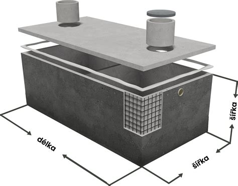 Ilustrácia dvojkomorového septiku