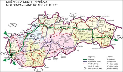 Mapa cestnej infraštruktúry v okolí Levíc