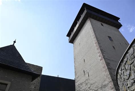 Lešenie na Hodinovej veži Trenčianskeho hradu