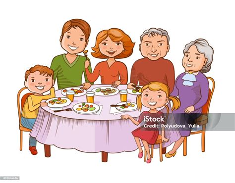 Ilustračná fotografia rodiny pri jedálenskom stole