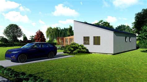 Fotografia moderného bungalovu s vírivkou