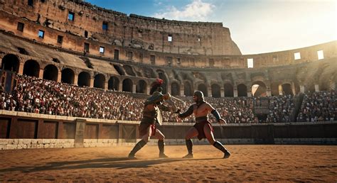 Mozaika zobrazujúca gladiátorské zápasy