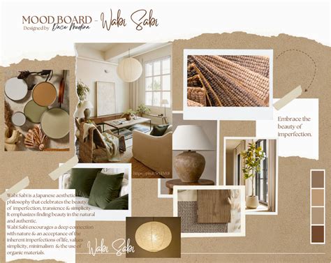 Moodboard s inšpiráciami pre interiér