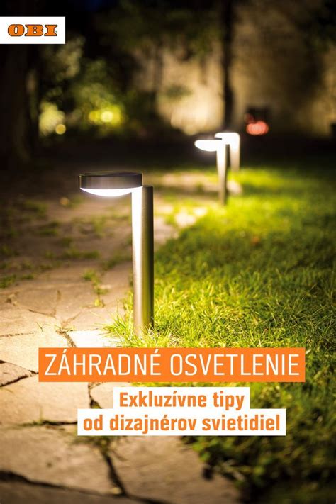 Ilustrácia záhradného osvetlenia so snímačom pohybu