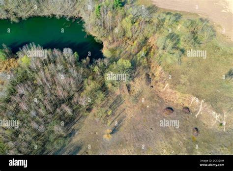 Aerial view of Snina with surrounding nature