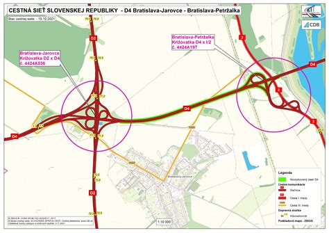 Diagram znázorňujúci plánované rozšírenie cestnej siete v obci