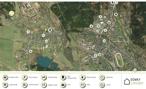 Mapa občianskej vybavenosti v okolí ulice Dona Sandtnera