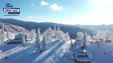 Zimná fotografia lyžiarskeho strediska Snowparadise Veľká Rača