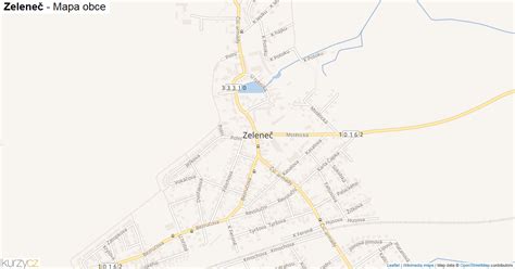 Mapa obce Zeleneč s vyznačenými novými lokalitami