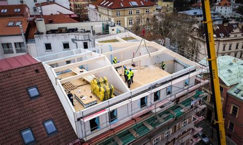 Ilustračná fotografia modernej nadstavby bytového domu
