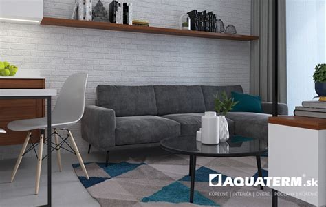 Interiér obývacej časti s drevenými prvkami