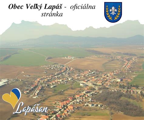 Mapa obce Veľký Lapáš s vyznačenými lokalitami novostavieb