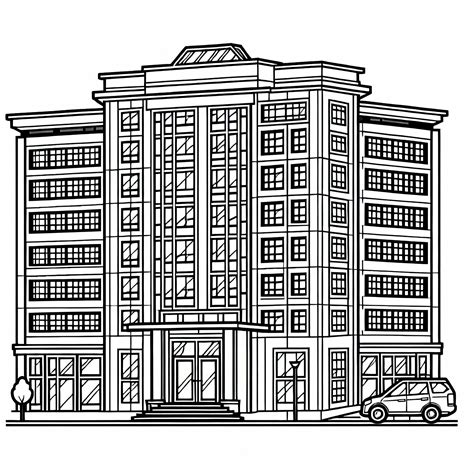 Ilustrácia modernej kancelárskej budovy