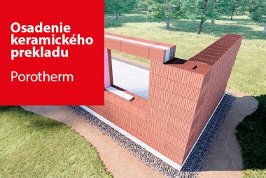 Diagram správneho uloženia keramického prekladu