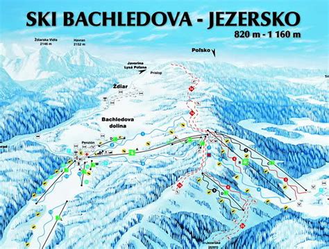 Mapa Zamaguria s vyznačením obcí Oštrňa, Ždiar, Jezersko a Bachledova Dolina