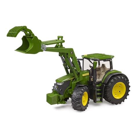 Traktor John Deere s čelným nakladačom