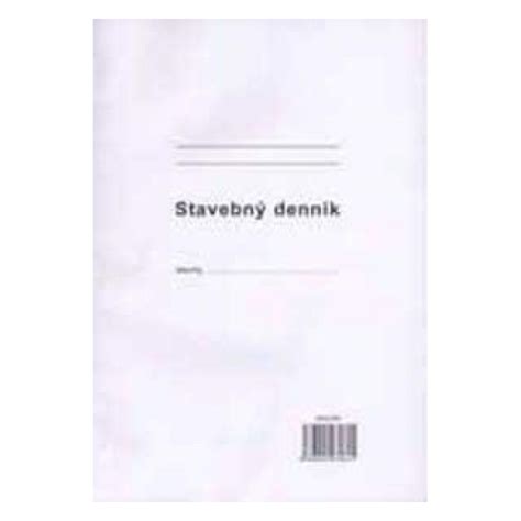 Ukážka rôznych typov tlačív pre stavebný denník