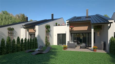 Vizualizácia modernej rezidenčnej zástavby