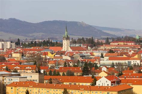 Fotografia panoramatického výhľadu na Prešov z okolia Ľubotíc