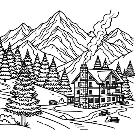 Chata v horách s výhľadom na Tatry