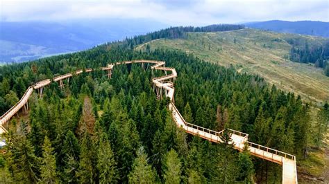 Chodník v korunách stromov v Bachledovej doline