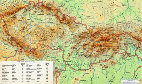 Mapa pohorí na Strednom Považí