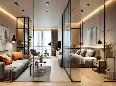 Interiér moderného 1-izbového bytu