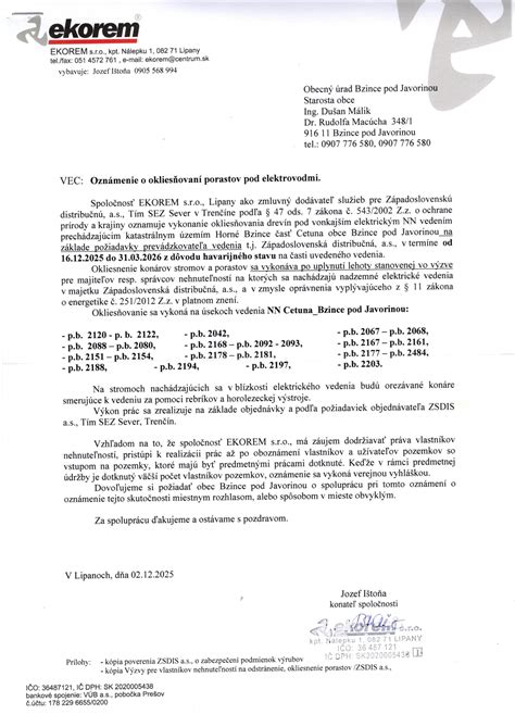 Infografika o pravidlách pre údržbu porastov v blízkosti elektrického vedenia