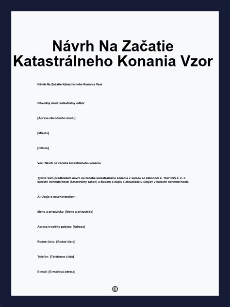 Schéma katastrálneho konania