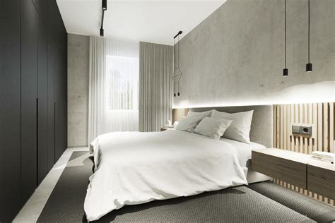 Interiér modernej spálne s šatníkom