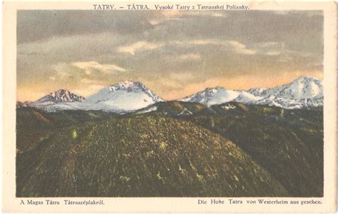 Pohľad na Vysoké Tatry z Popradu