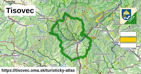 Mapa obce Tisovec
