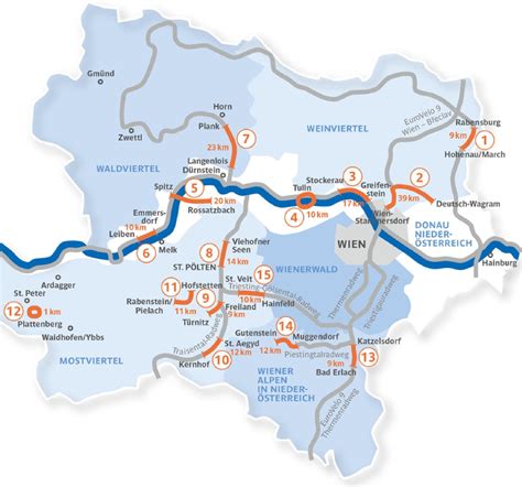 Mapa okresu Neunkirchen v Dolnom Rakúsku
