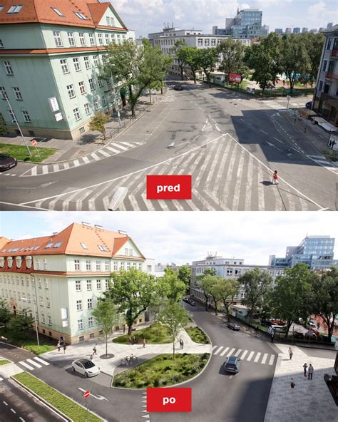 Vizualizácia parkletu na Palackého ulici