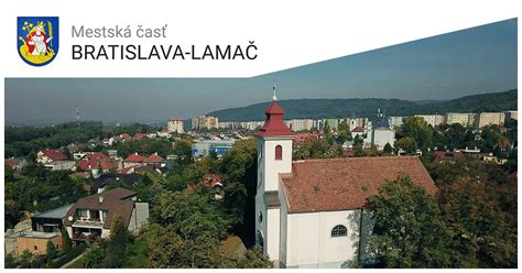 Mapa mestskej časti Bratislava-Lamač s vyznačenými prenajímanými objektmi