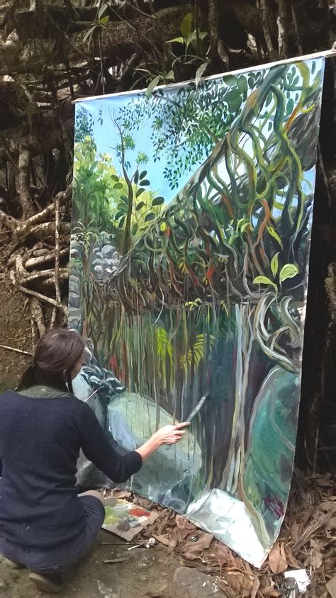 Jana Bednárová maľuje v indickom pralese