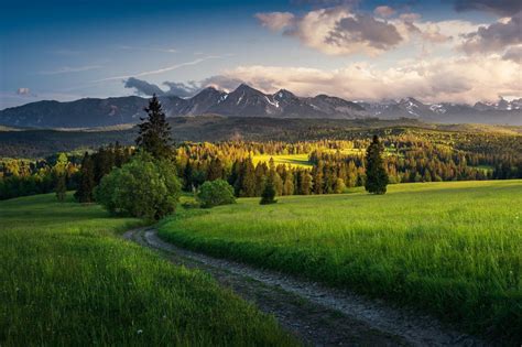 Cesta vedúca do Vysokých Tatier