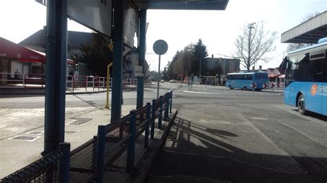 Mapa s vyznačenými novými vstupmi do autobusovej stanice