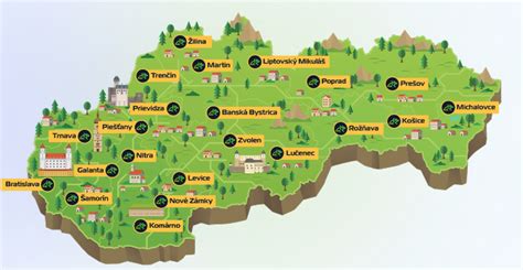 mapa rómskych osídlení na Slovensku