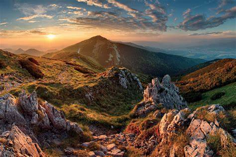 Panoramatická fotografia pohoria Veľká Fatra