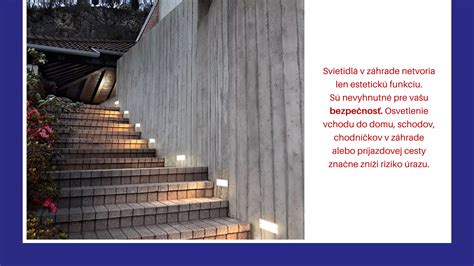 Ilustrácia bezpečného osvetlenia exteriéru domu
